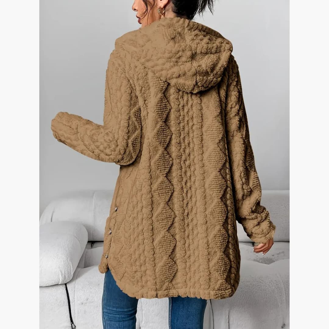 Edith - Gemütlicher Hoodie mit Teddyjacke für Damen