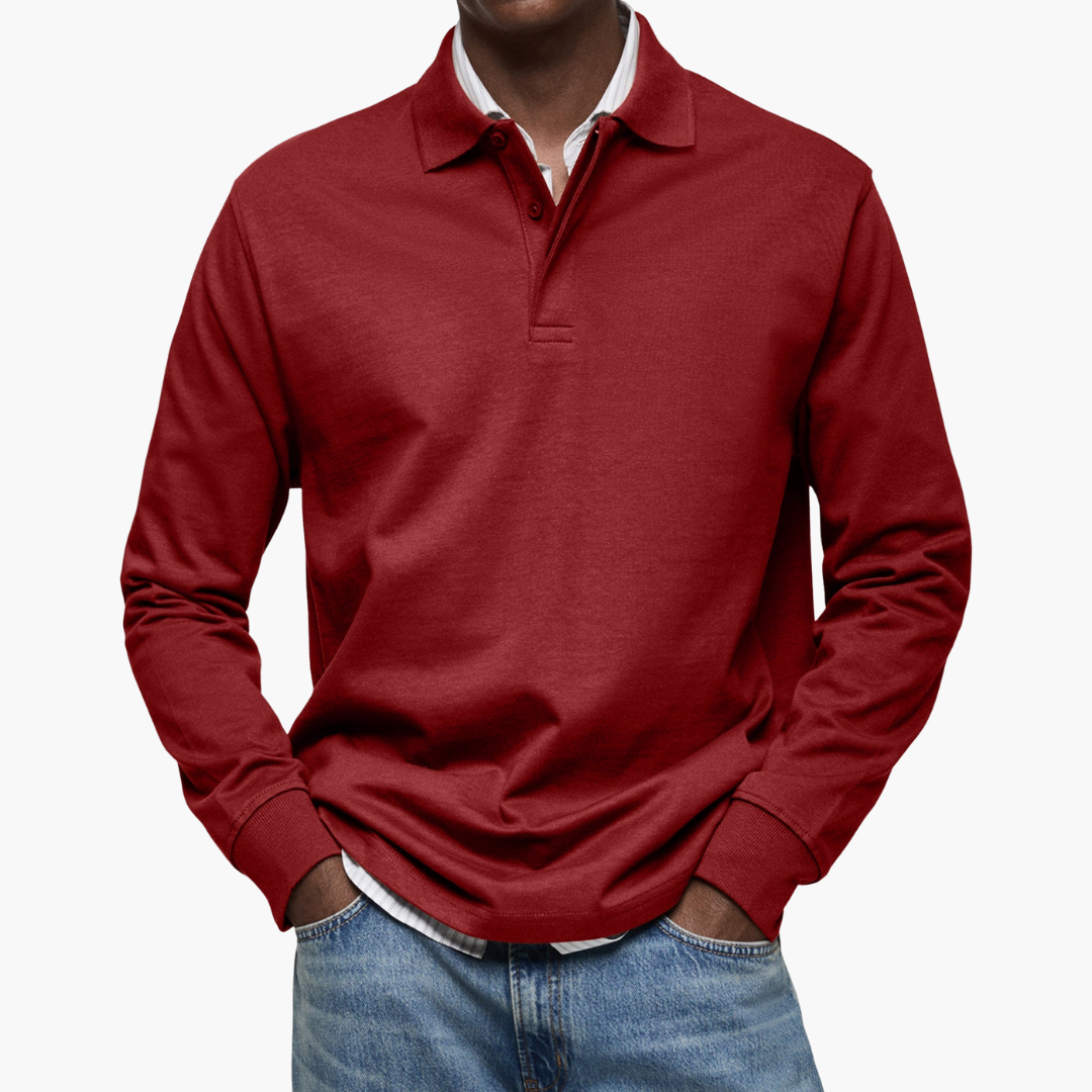 Alexandre | Casual Langarm-Poloshirt
