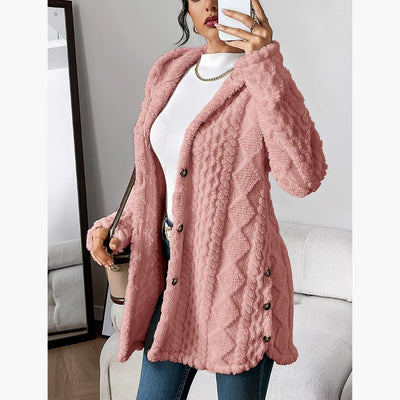 Edith - Gemütlicher Hoodie mit Teddyjacke für Damen