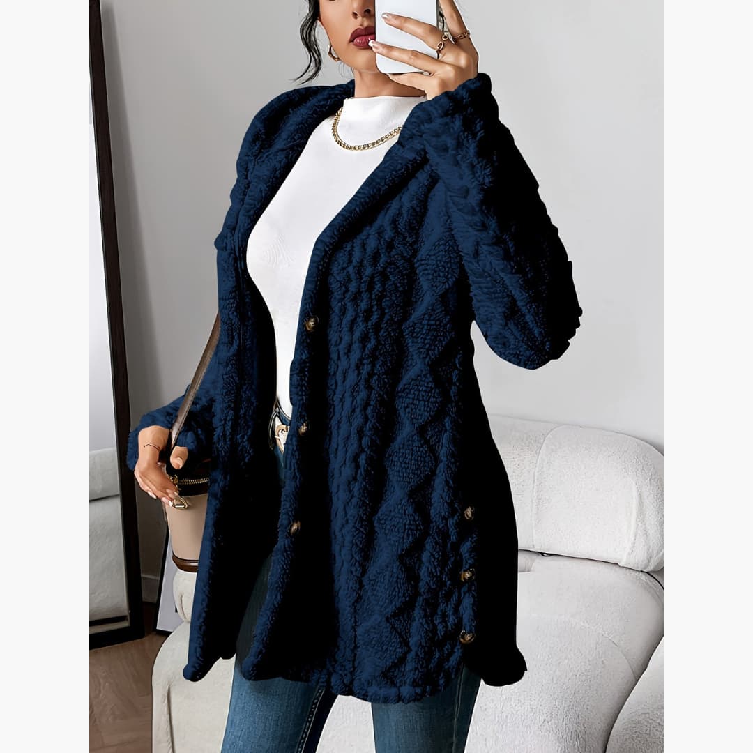 Edith - Gemütlicher Hoodie mit Teddyjacke für Damen