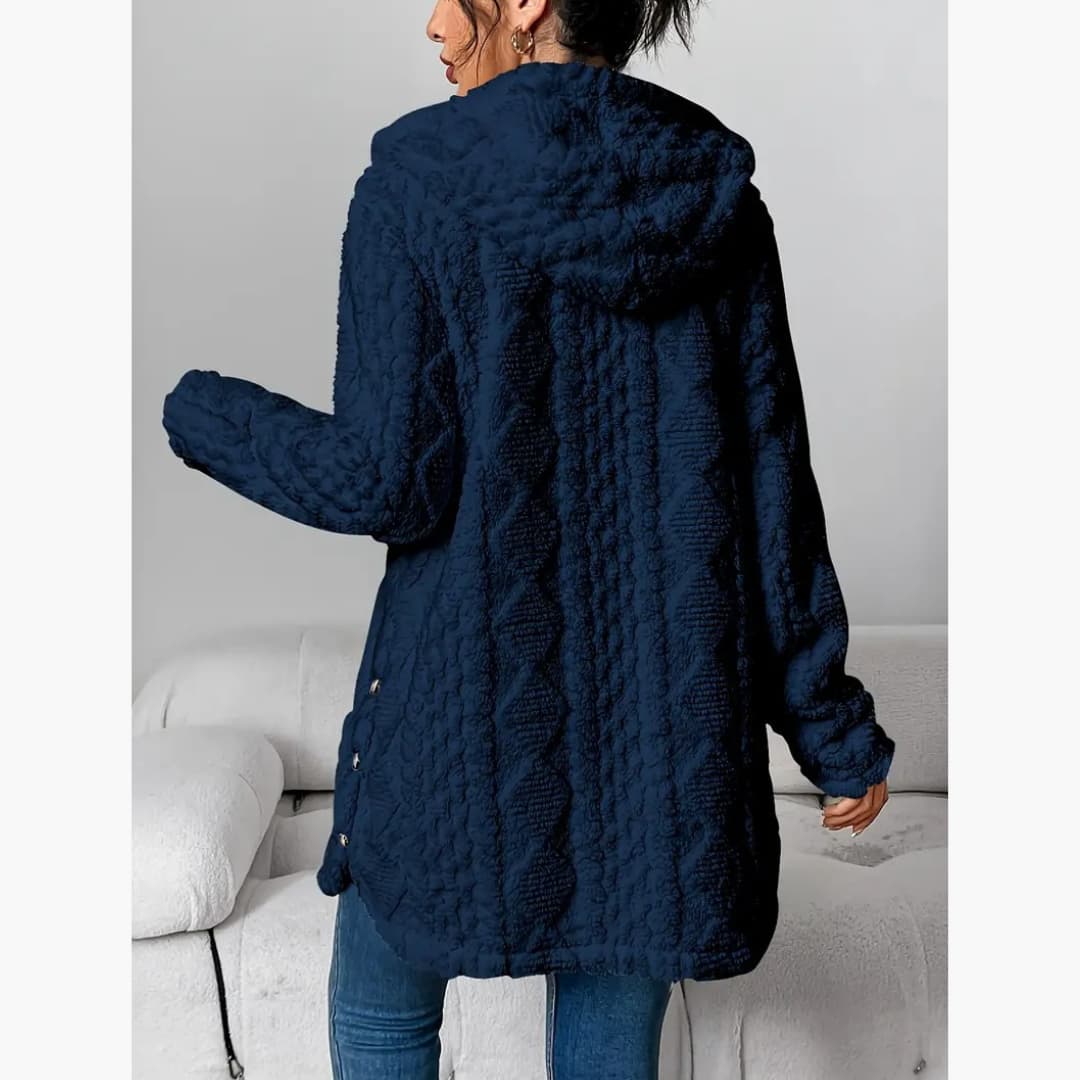 Edith - Gemütlicher Hoodie mit Teddyjacke für Damen