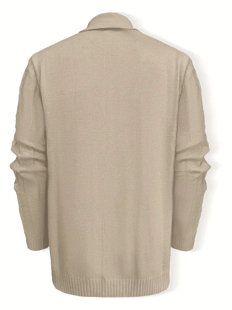 Hatem - Lässiger Strickcardigan Mit Langen Ärmeln