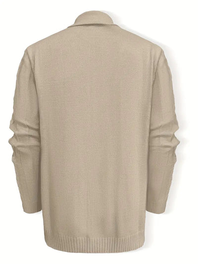 Hatem - Lässiger Strickcardigan Mit Langen Ärmeln