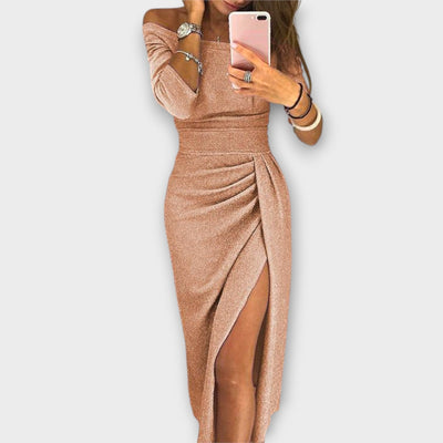 Aurora - Elegantes Off-Shoulder Kleid