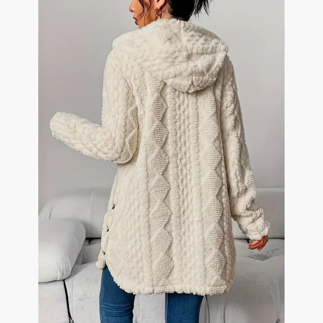 Edith - Gemütlicher Hoodie mit Teddyjacke für Damen