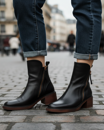 Frieda | Stiefel mit bequemem Absatz, elegant und zeitlos