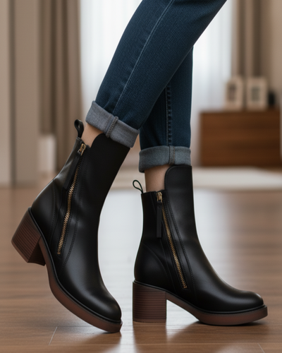 Frieda | Stiefel mit bequemem Absatz, elegant und zeitlos