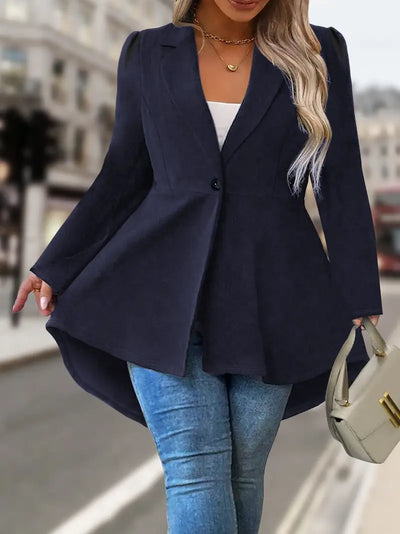 Mackayla – Eleganter Langarm Blazer Mit Einem Knopf