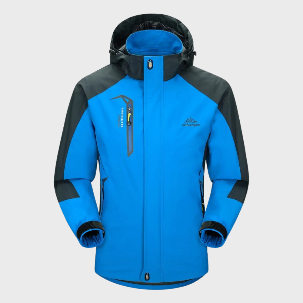 Herren Softshell-Jacke mit Kapuze, winddichter Membran und wasserabweisender Ausführung