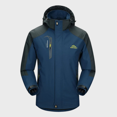 Herren Softshell-Jacke mit Kapuze, winddichter Membran und wasserabweisender Ausführung