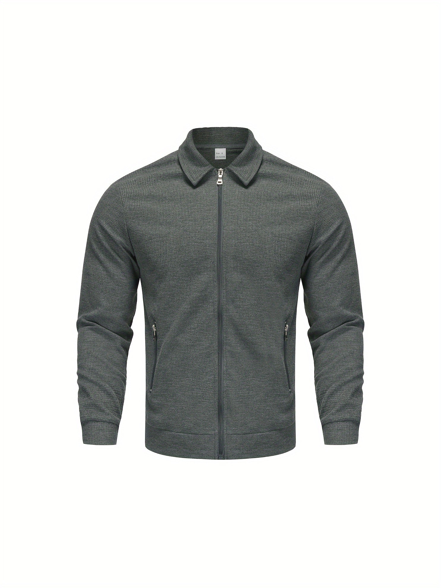 Marvin – Lässige Polyester Jacke Mit Reißverschluss