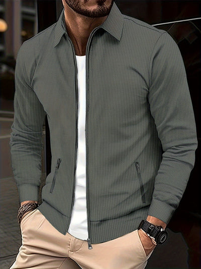 Marvin – Lässige Polyester Jacke Mit Reißverschluss