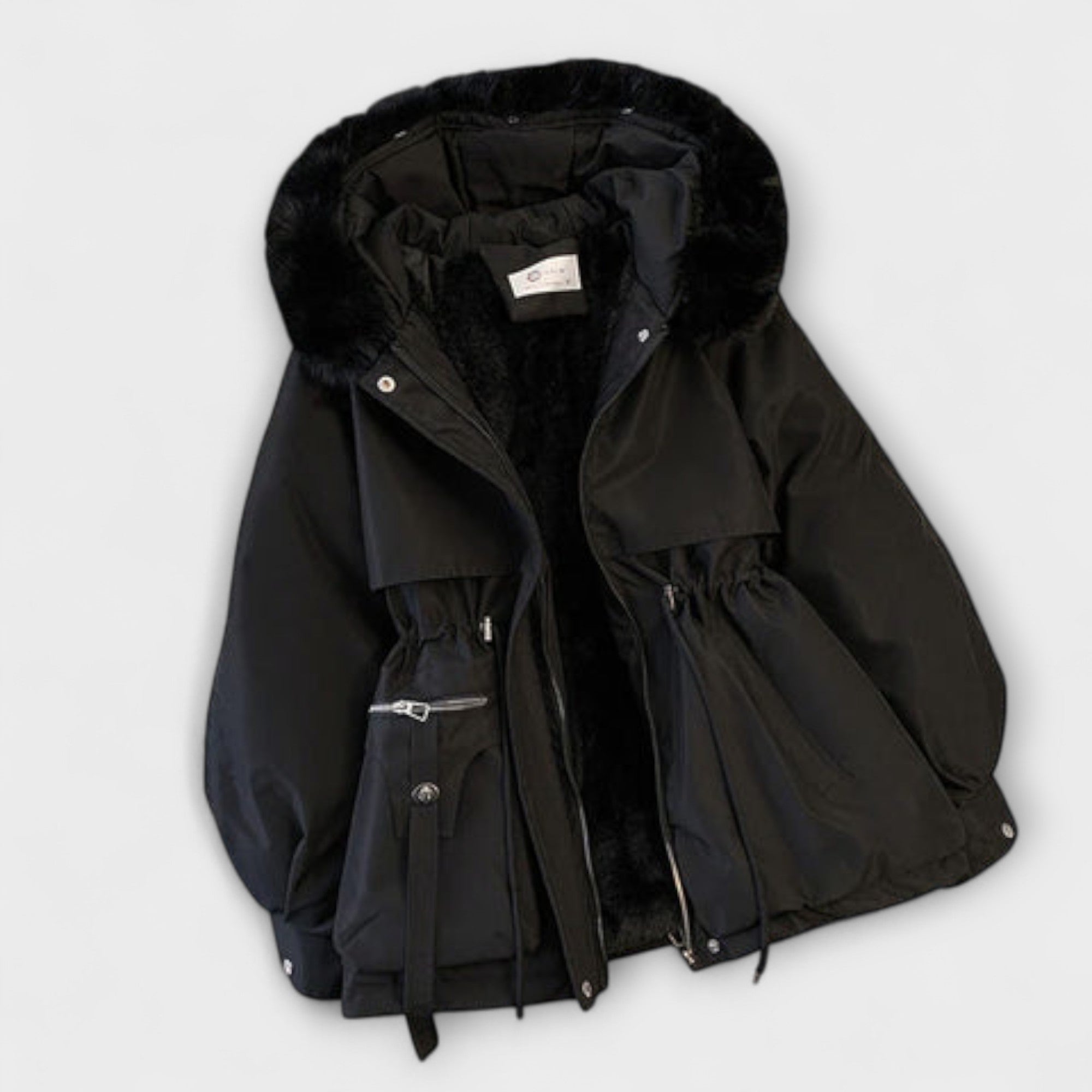 Bela - Elegante Winterjacke Brévine mit Pelzkragen